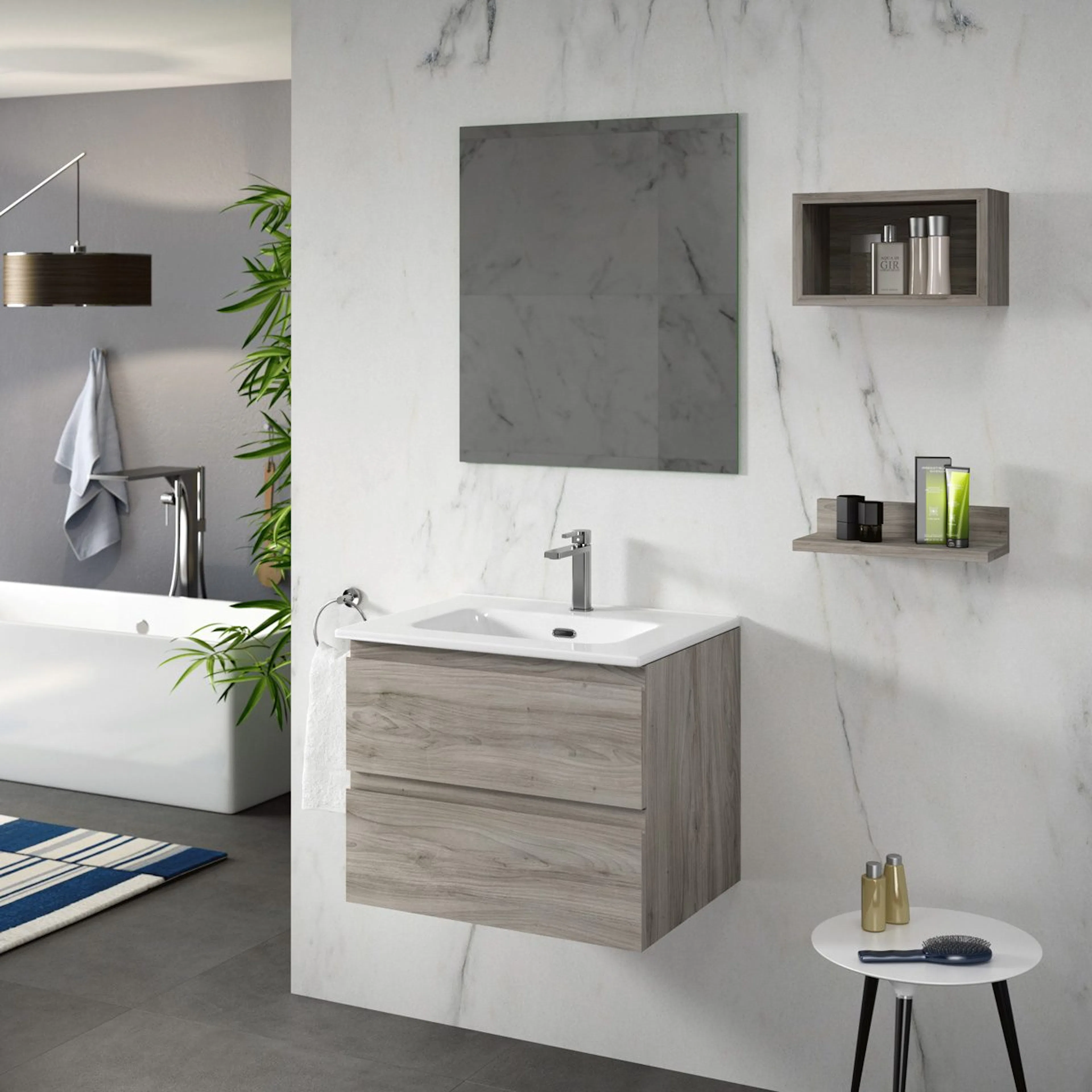 Tvättställsskåp Tenfors Norrvik med Tvättställ