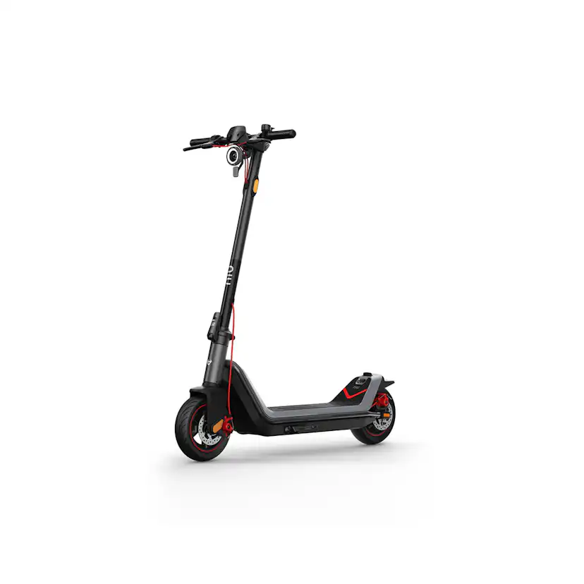 Elscooter NIU KQi3 MAX EU-BG Elsparkcykel i Svart med Trippel-Bromssystem, 25 km/h