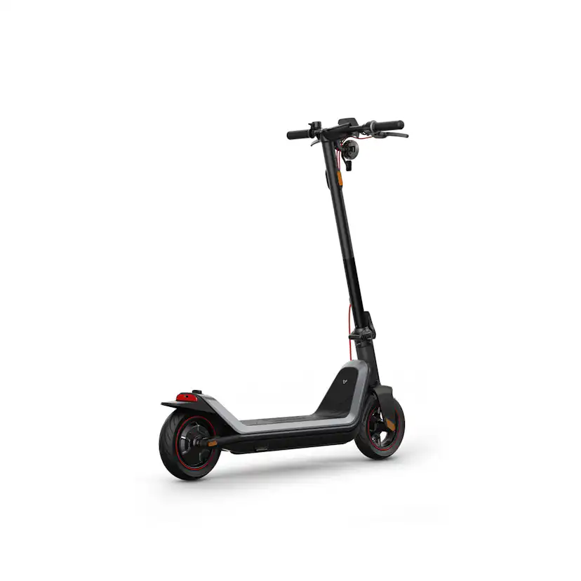 Elscooter NIU KQi3 MAX EU-BG Elsparkcykel i Svart med Trippel-Bromssystem, 25 km/h