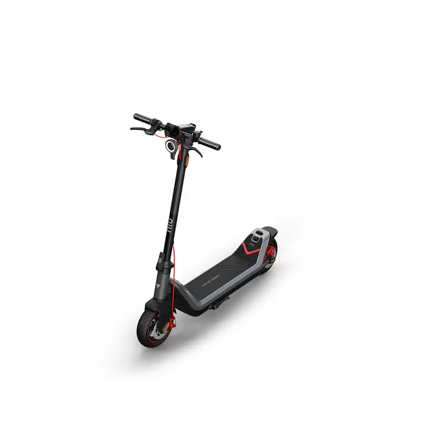 Elscooter NIU KQi3 MAX EU-BG Elsparkcykel i Svart med Trippel-Bromssystem, 25 km/h