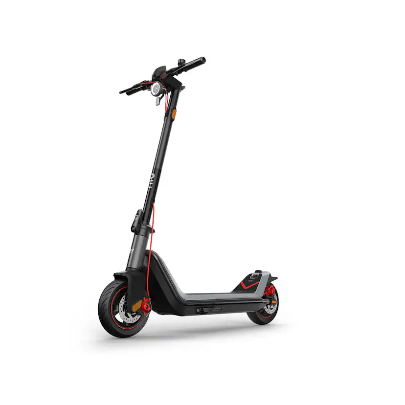 Elscooter NIU KQi3 MAX EU-BG Elsparkcykel i Svart med Trippel-Bromssystem, 25 km/h
