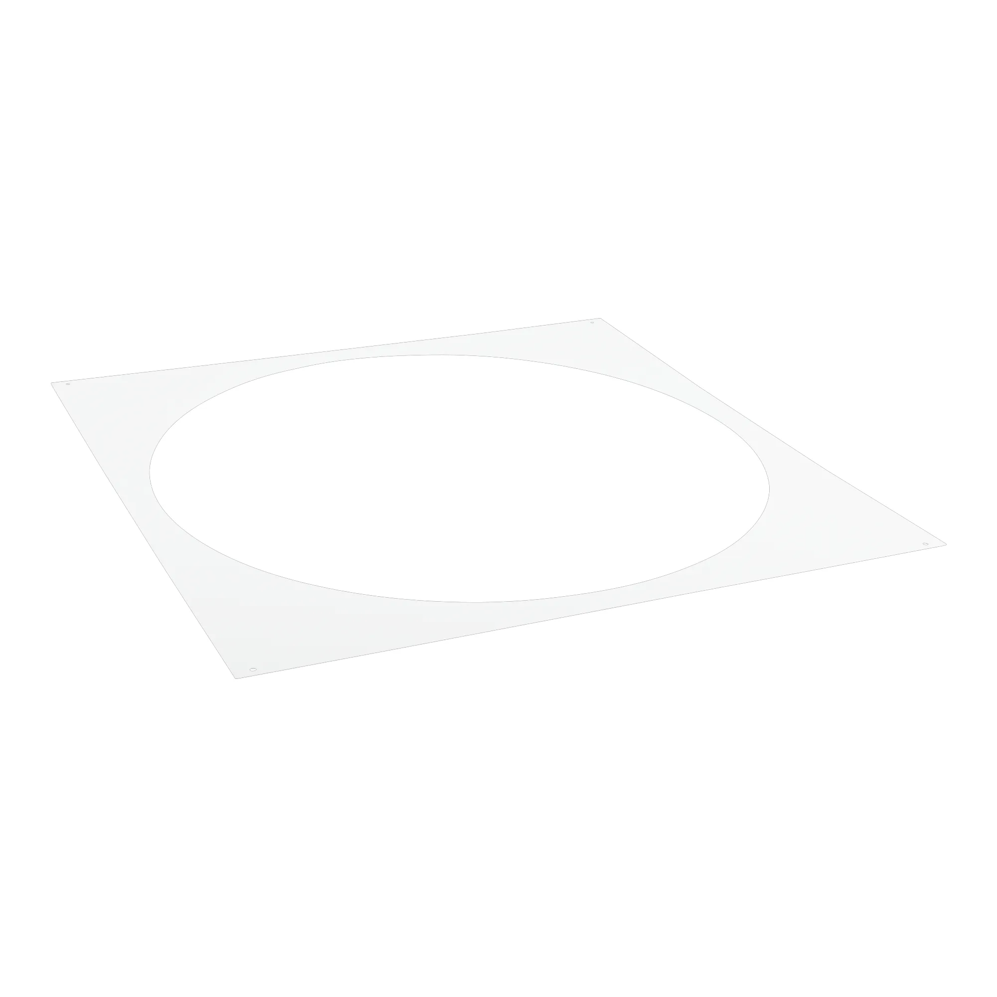 Täckskiva Hide-a-lite Panel Rund