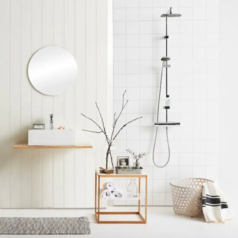 Takduschset FM Mattsson Siljan med Badkarsblandare