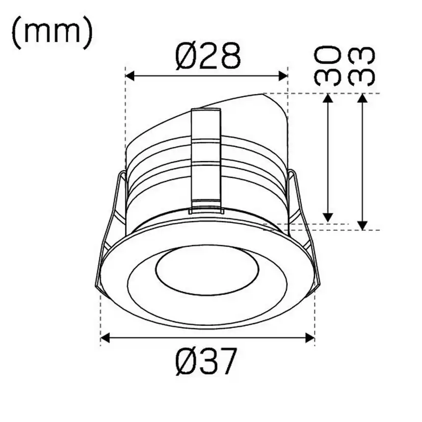 Downlight Hide-a-lite Core Smart Outdoor 3000K