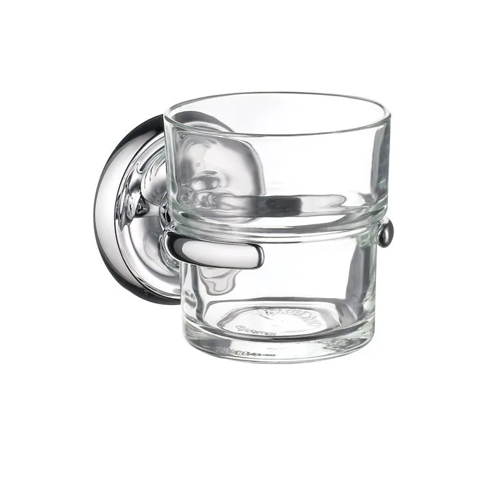 Tandborstglas Smedbo Villa K243 Krom/Klarglas