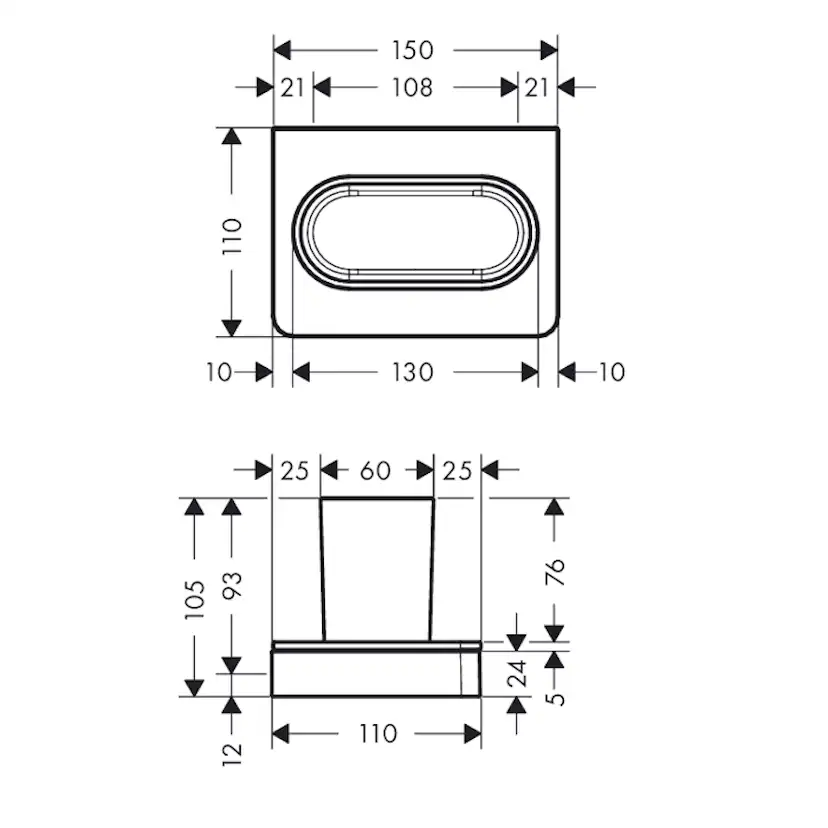 Tandborstmugg Axor Universal Accessories