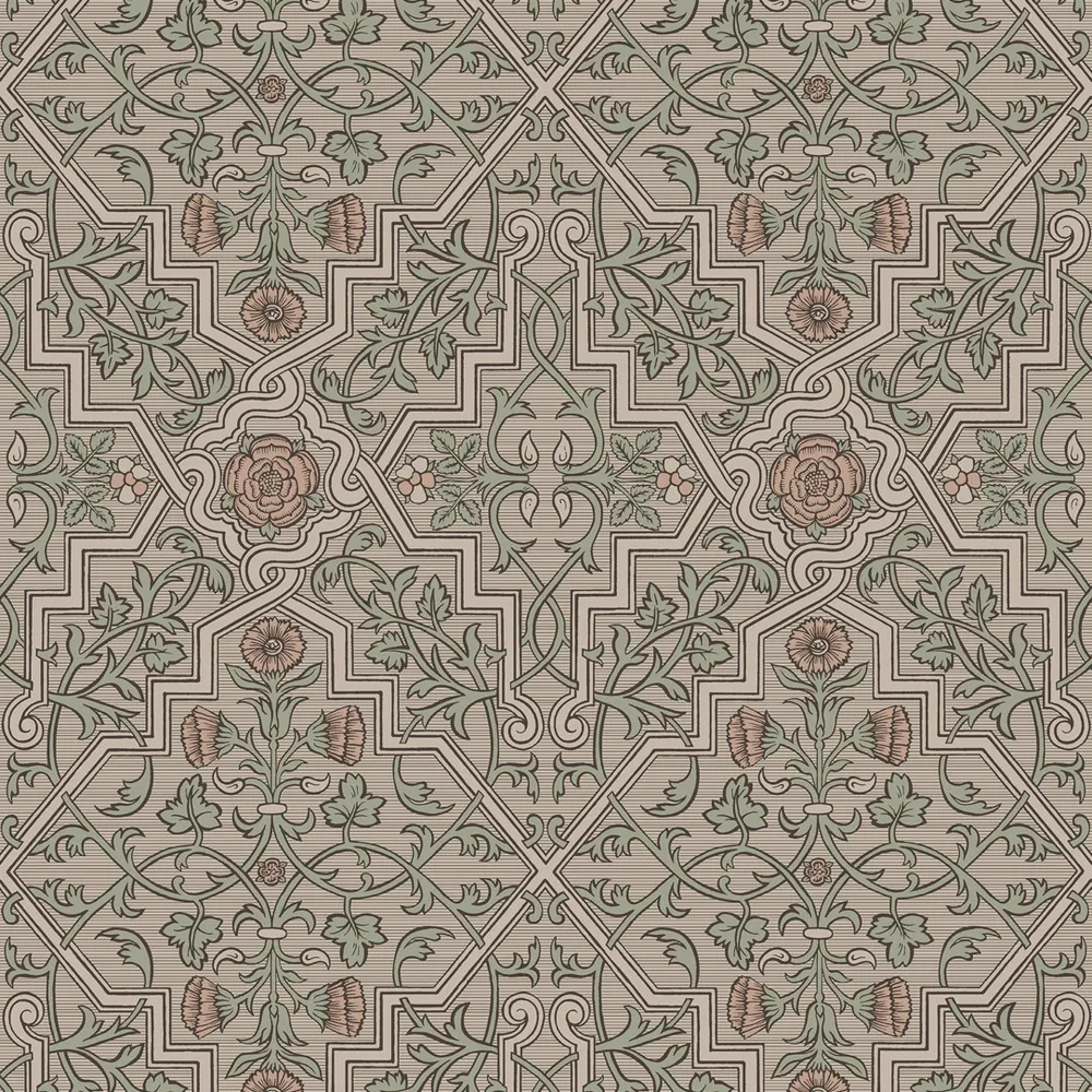 Tapet Boråstapeter Anno 4501 Rosenvinge EasyUp, Mönstrad Brun
