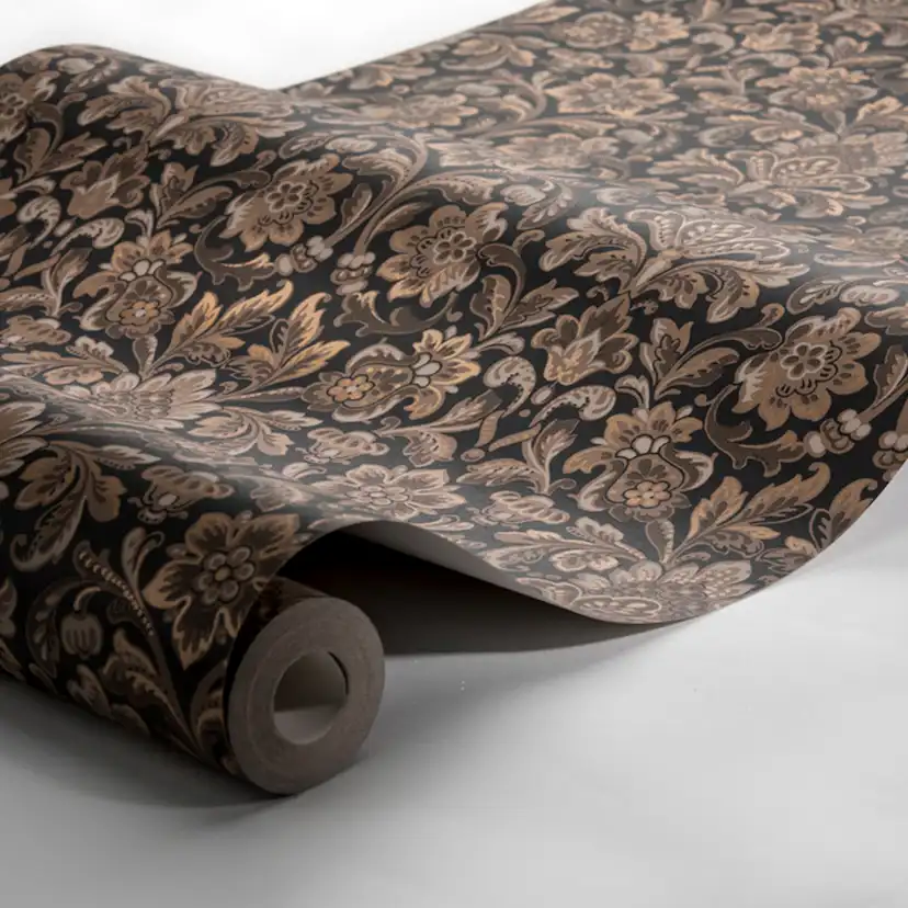 Tapet Boråstapeter Anno Foglavik EasyUp , Mönstrad Svart