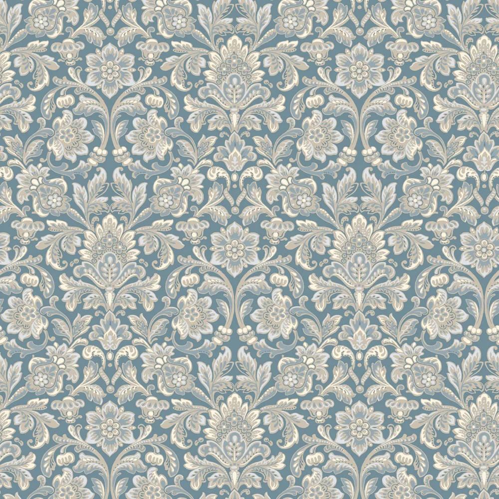 Tapet Boråstapeter Anno 4524 Foglavik EasyUp, Mönstrad Blå