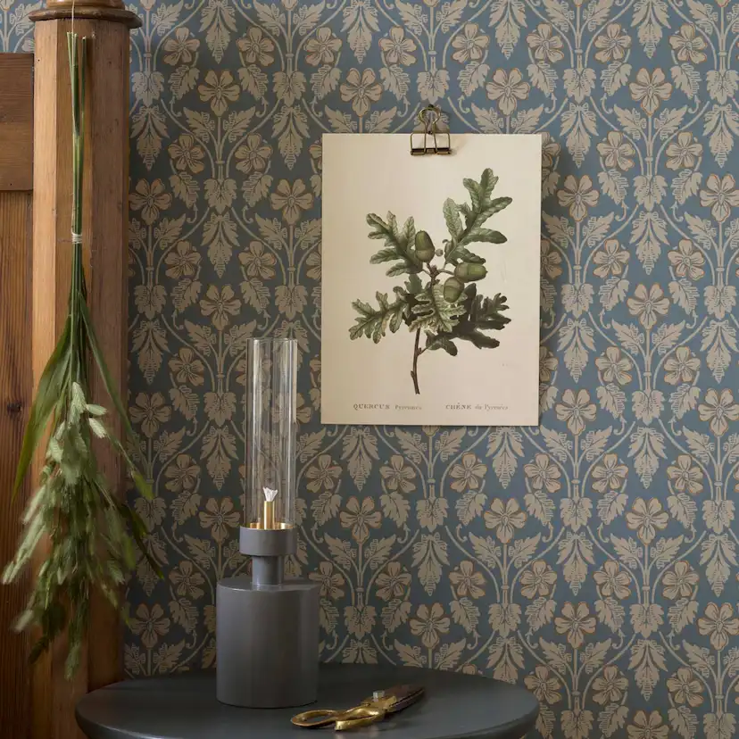 Tapet Boråstapeter Anno 4535 Nora EasyUp, Mönstrad Blå