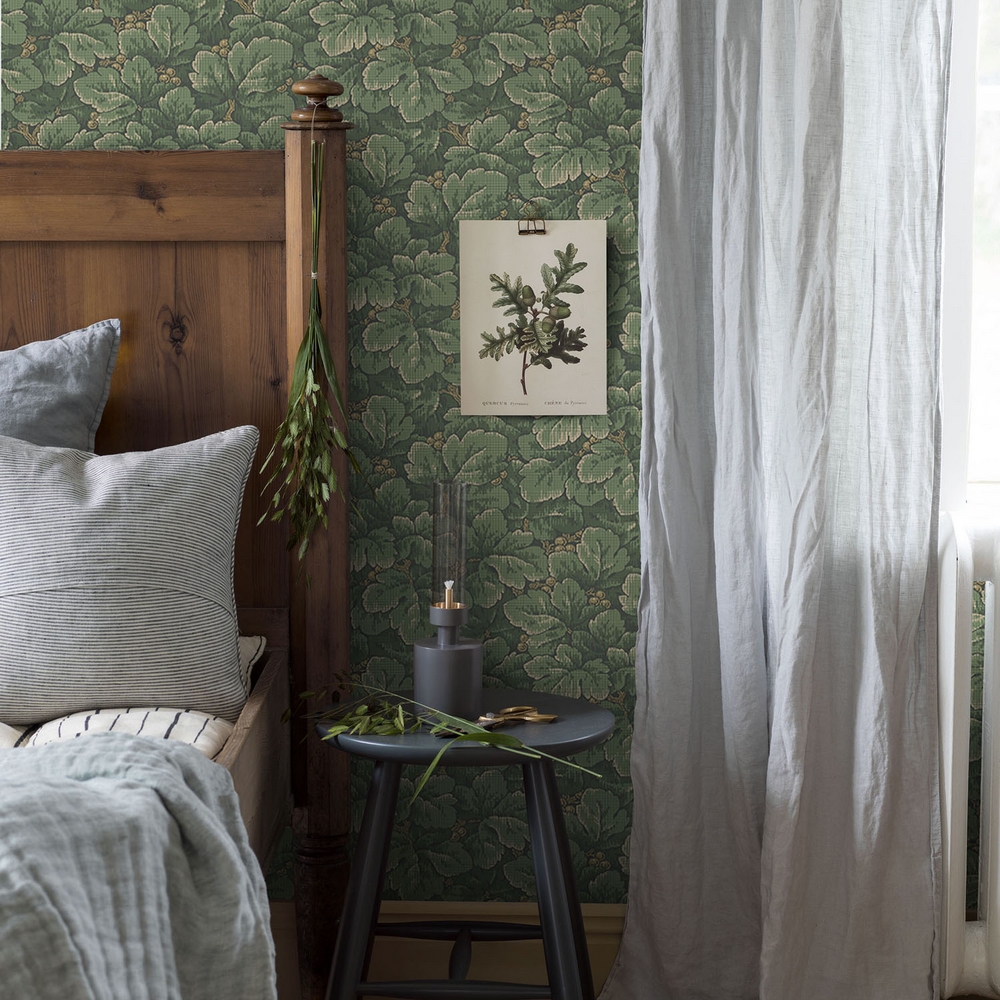 Tapet Boråstapeter Anno 4544 Waldemar EasyUp, Mönstrad Grön