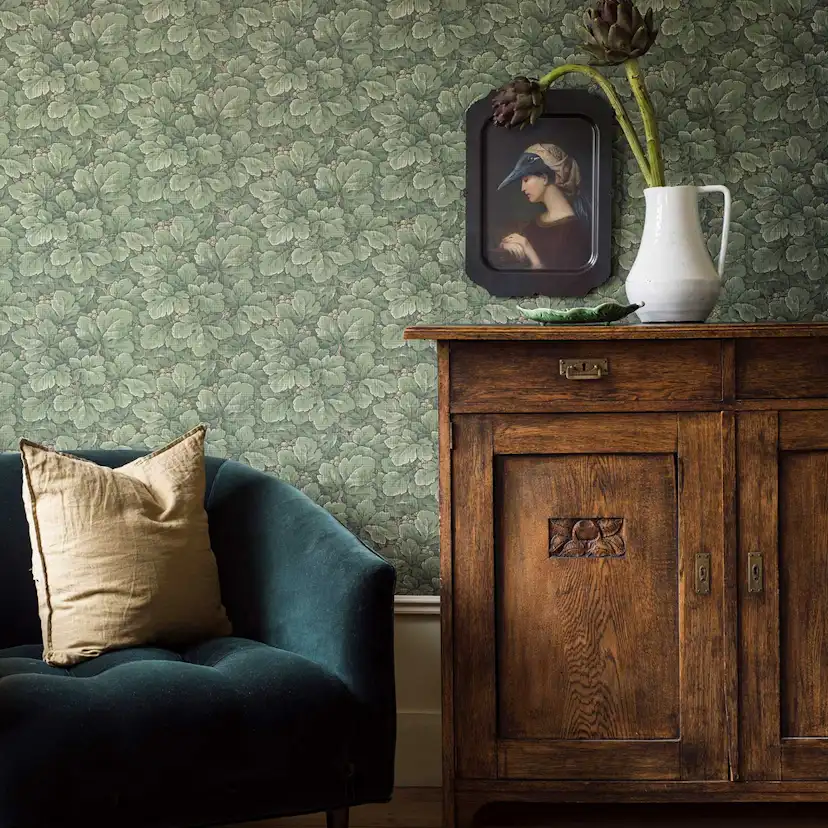 Tapet Boråstapeter Anno 4544 Waldemar EasyUp, Mönstrad Grön