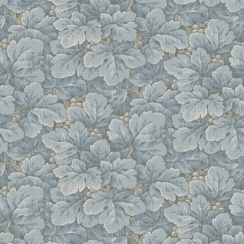 Tapet Boråstapeter Anno 4545 Waldemar EasyUp, Mönstrad Blå