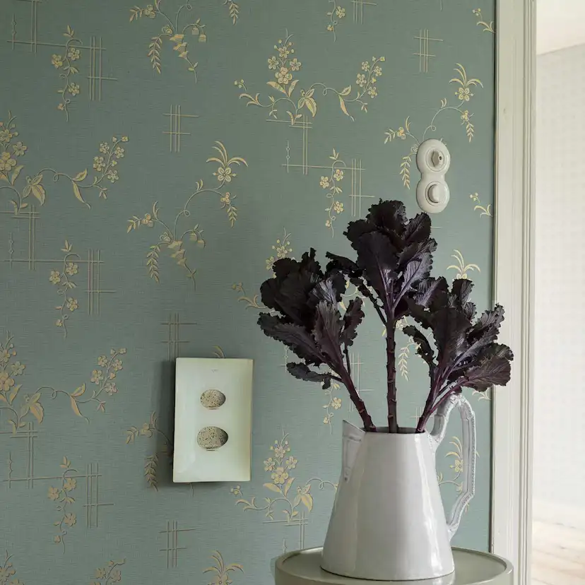 Tapet Boråstapeter Anno Ulricehamn 4547 EasyUp, Mönstrad Grön