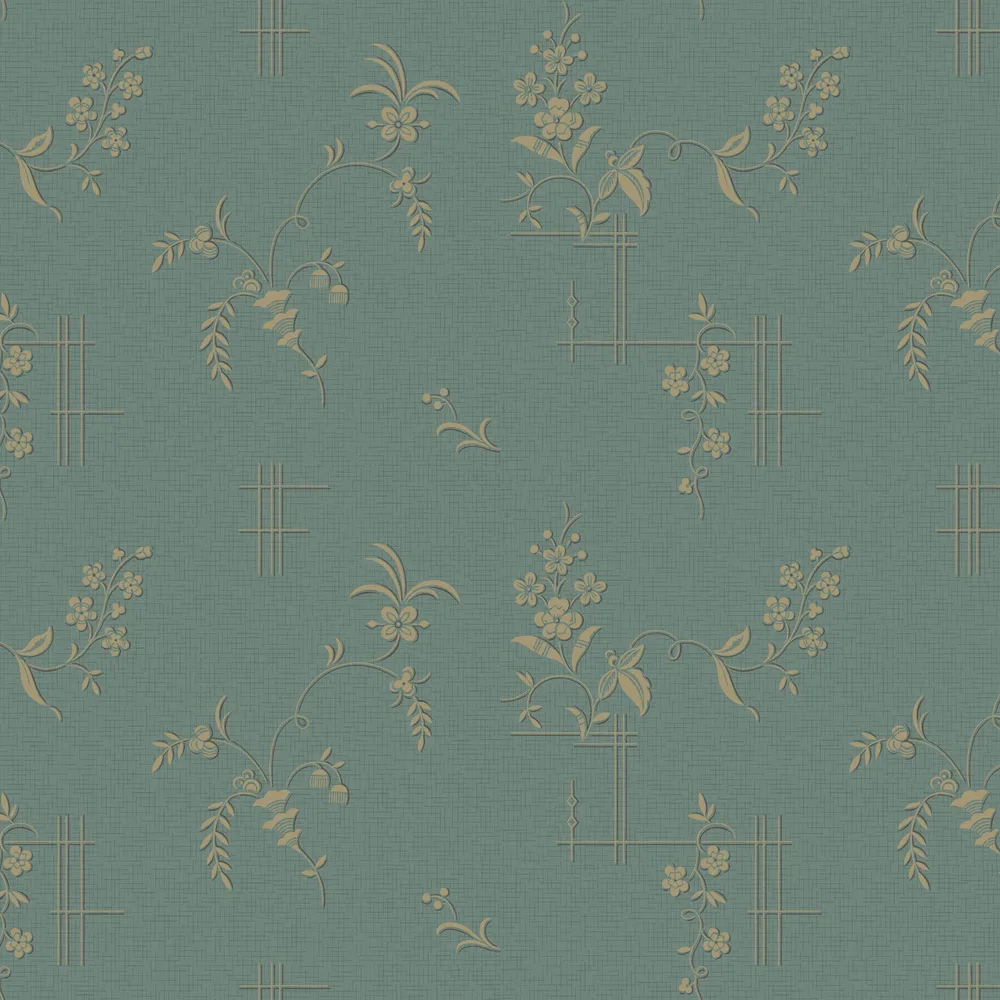 Tapet Boråstapeter Anno Ulricehamn 4547 EasyUp, Mönstrad Grön