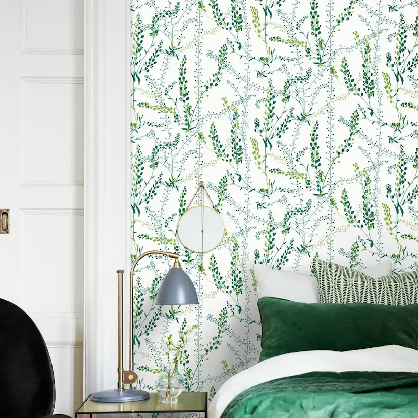 Tapet Boråstapeter Scandinavian Designers II Bladranker 1787