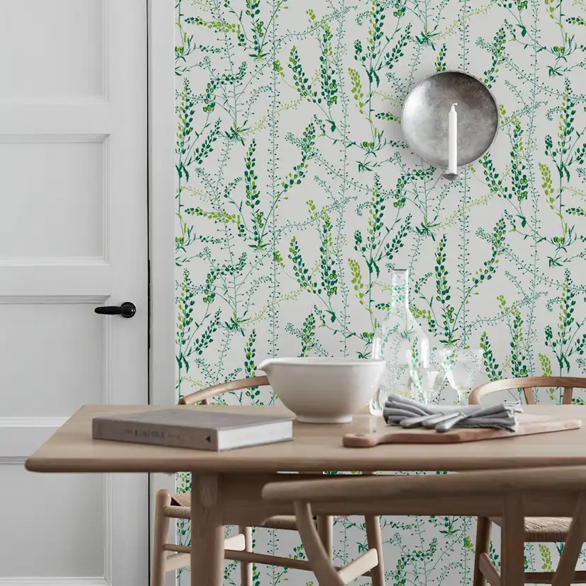 Tapet Boråstapeter Scandinavian Designers II Bladranker 1787