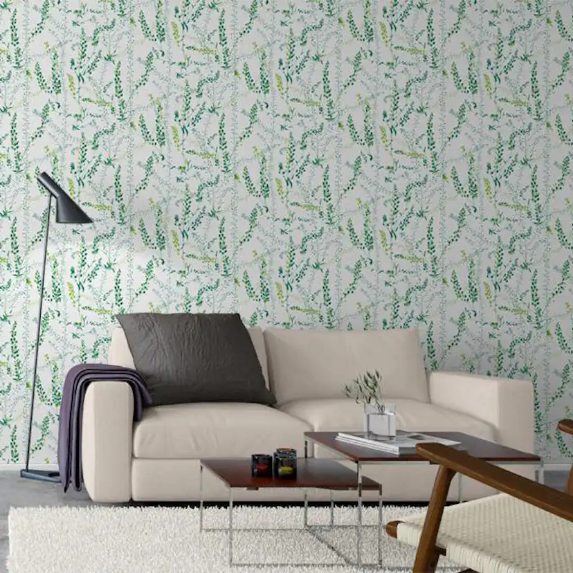 Tapet Boråstapeter Scandinavian Designers II Bladranker 1787