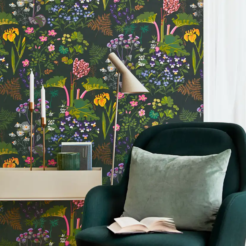 Tapet Boråstapeter Scandinavian Designers II Rabarber 1791