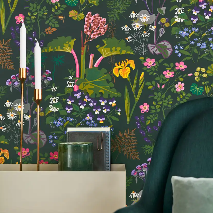 Tapet Boråstapeter Scandinavian Designers II Rabarber 1791