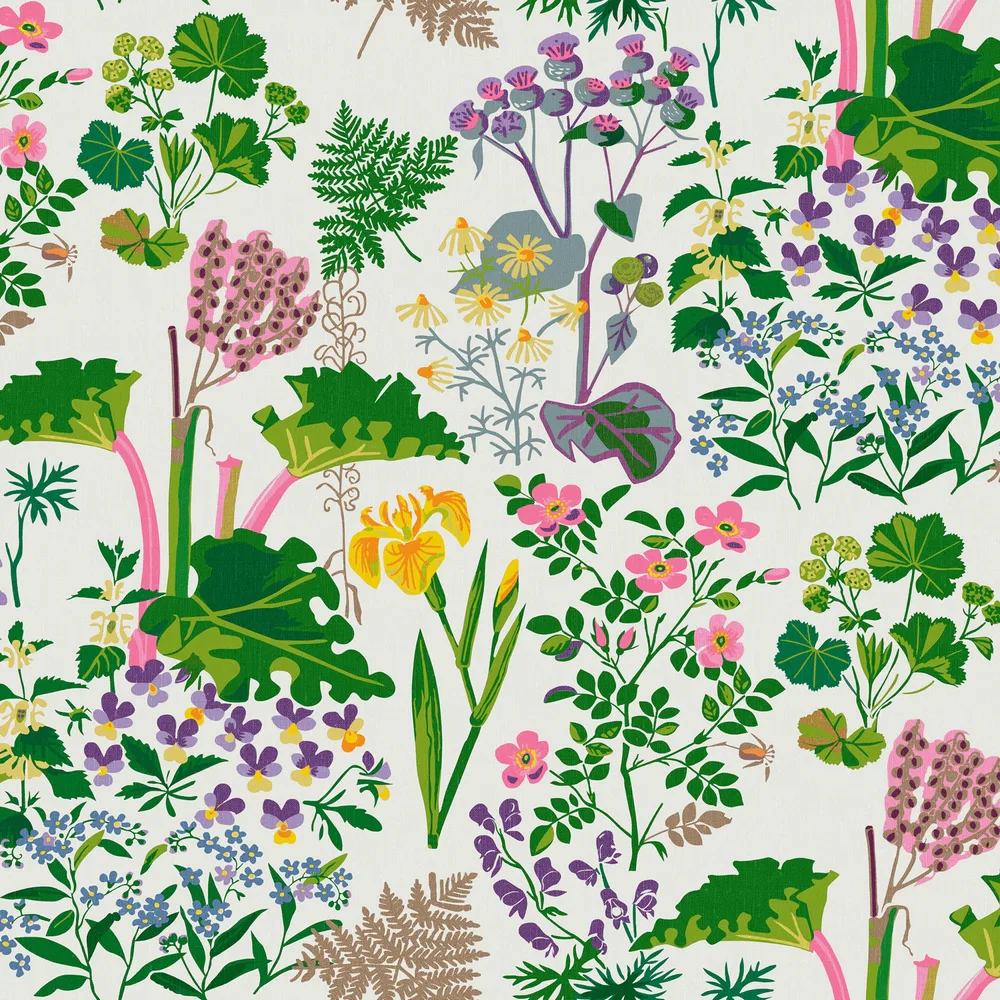 Tapet Boråstapeter Scandinavian Designers II Rabarber 1792