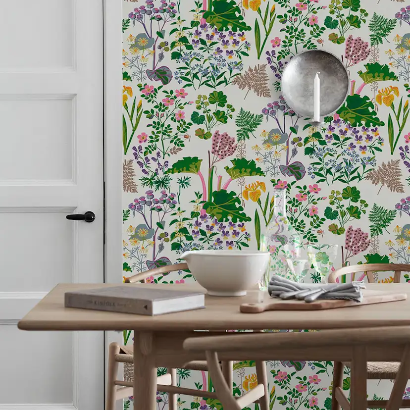 Tapet Boråstapeter Scandinavian Designers II Rabarber 1792
