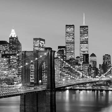 Tapet Idealdecor Non-Woven Manhattan Skyline at Night