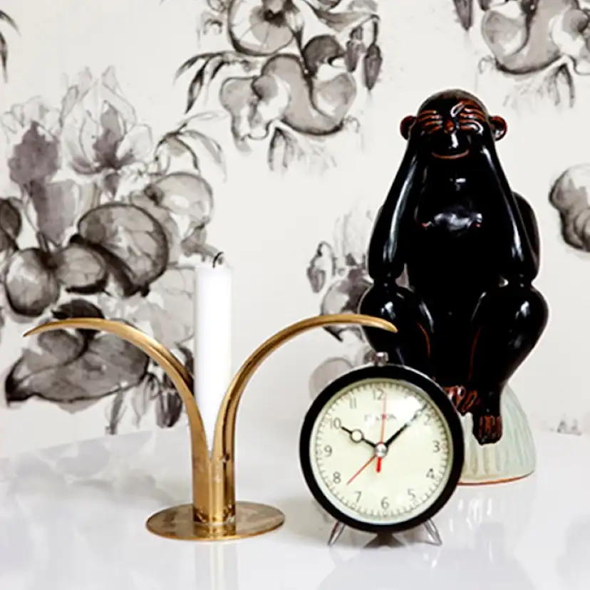 Tapet Mimou Cyclamen Graphite