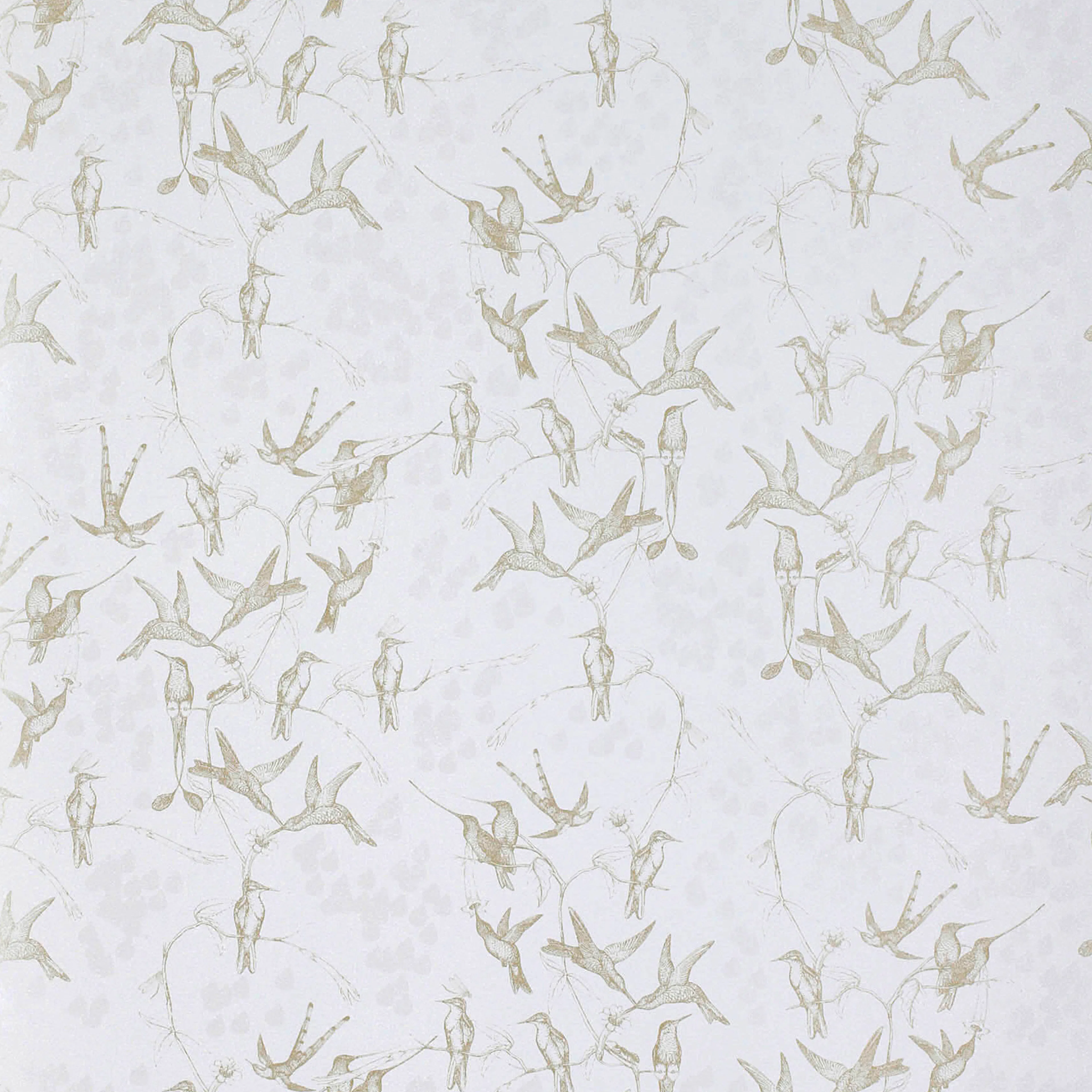 Tapet Mimou Rainbirds Grey/Gold