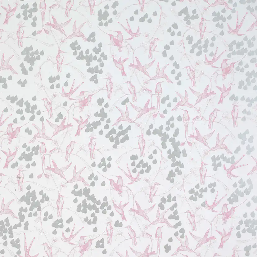 Tapet Mimou Rainbirds Natural/Pink