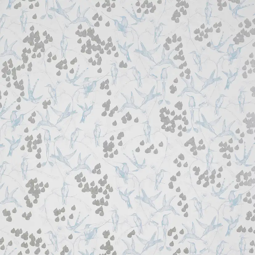 Tapet Mimou Rainbirds Natural/Turquoise