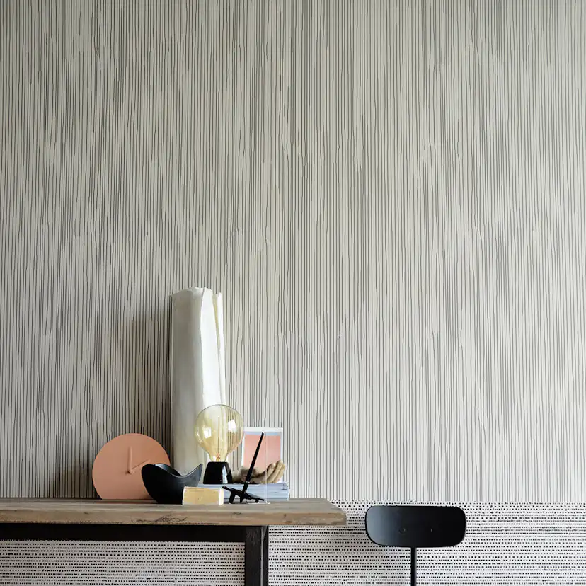 Tapet Mimou Strings Natural/Black