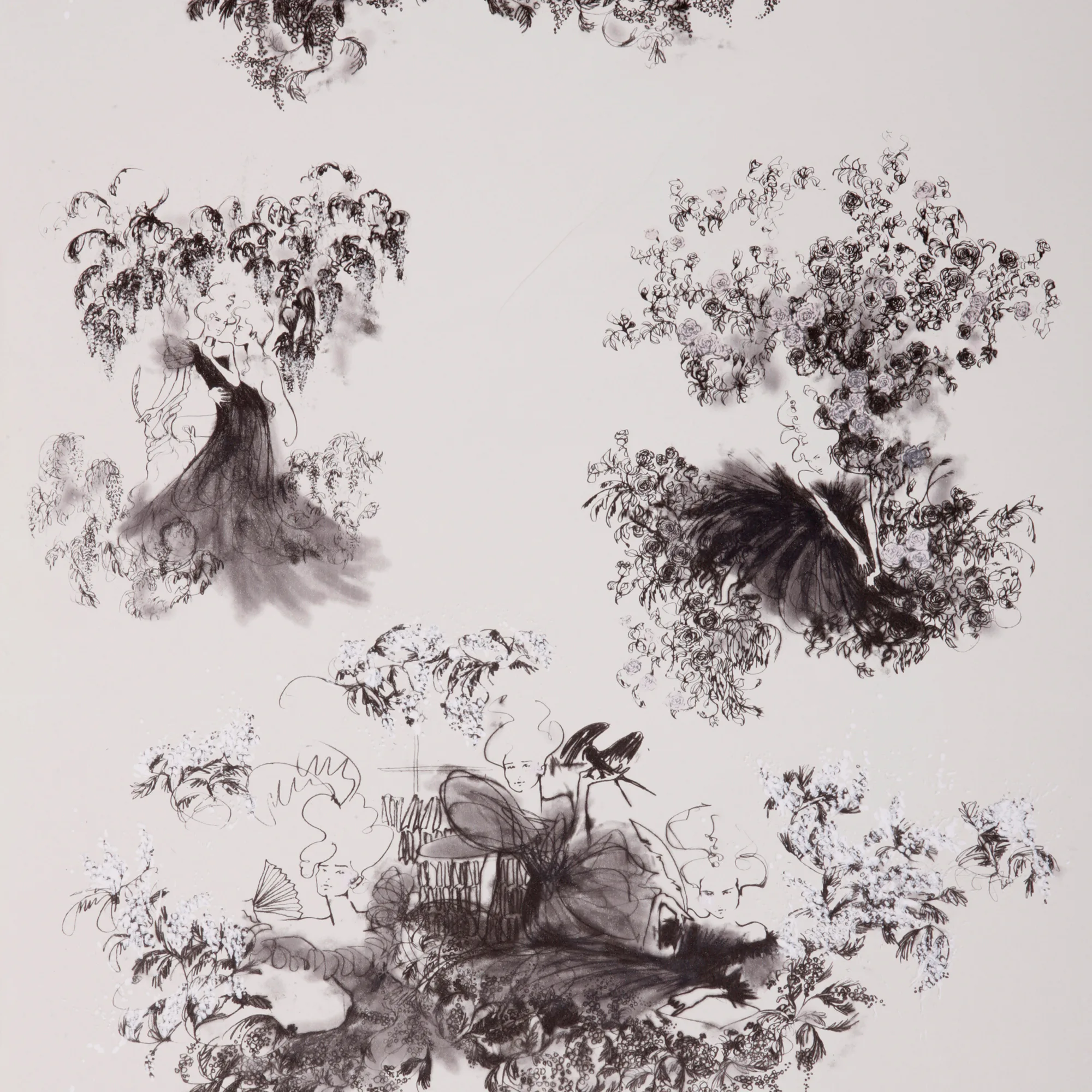 Tapet Mimou Toile Mesdames Black