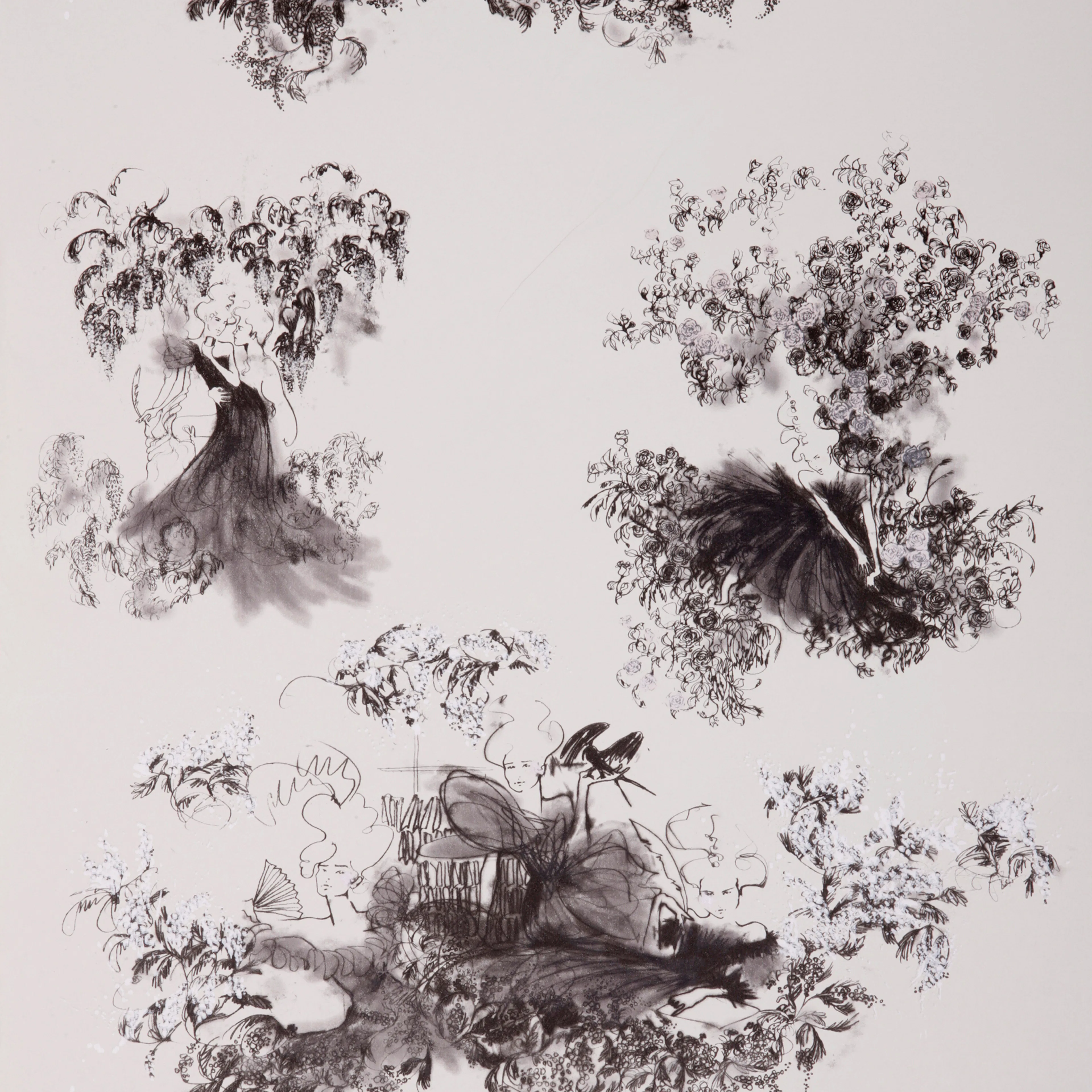 Tapet Mimou Toile Mesdames Black