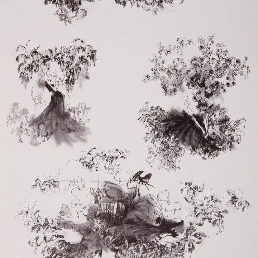 Tapet Mimou Toile Mesdames Black