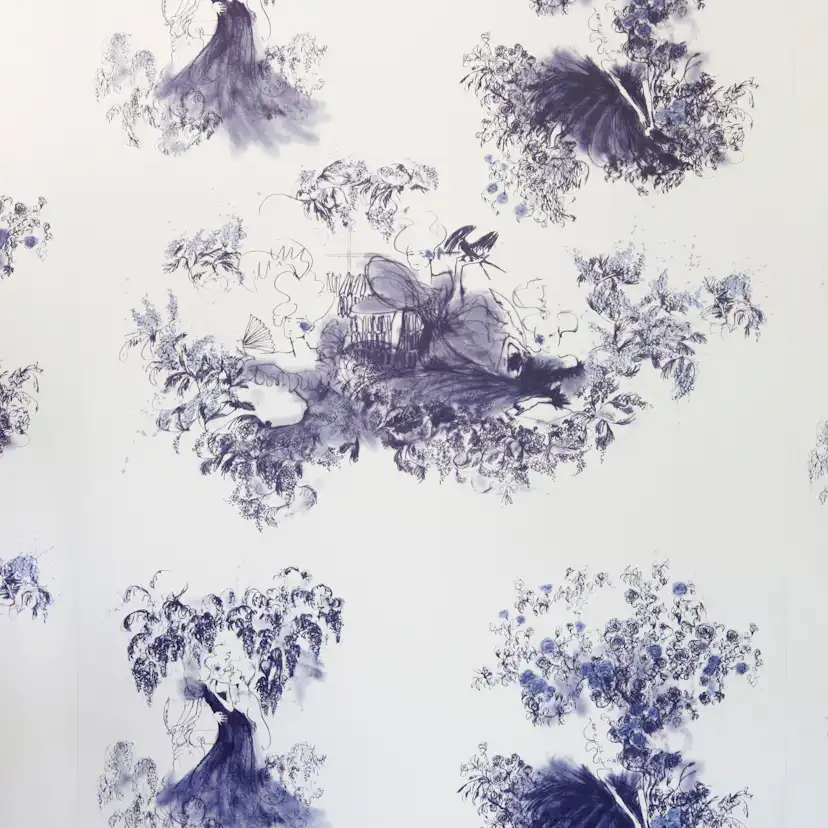 Tapet Mimou Toile Mesdames Denim