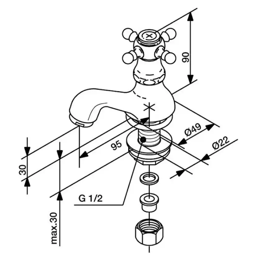 Tappkran Mariani Tradition TR353