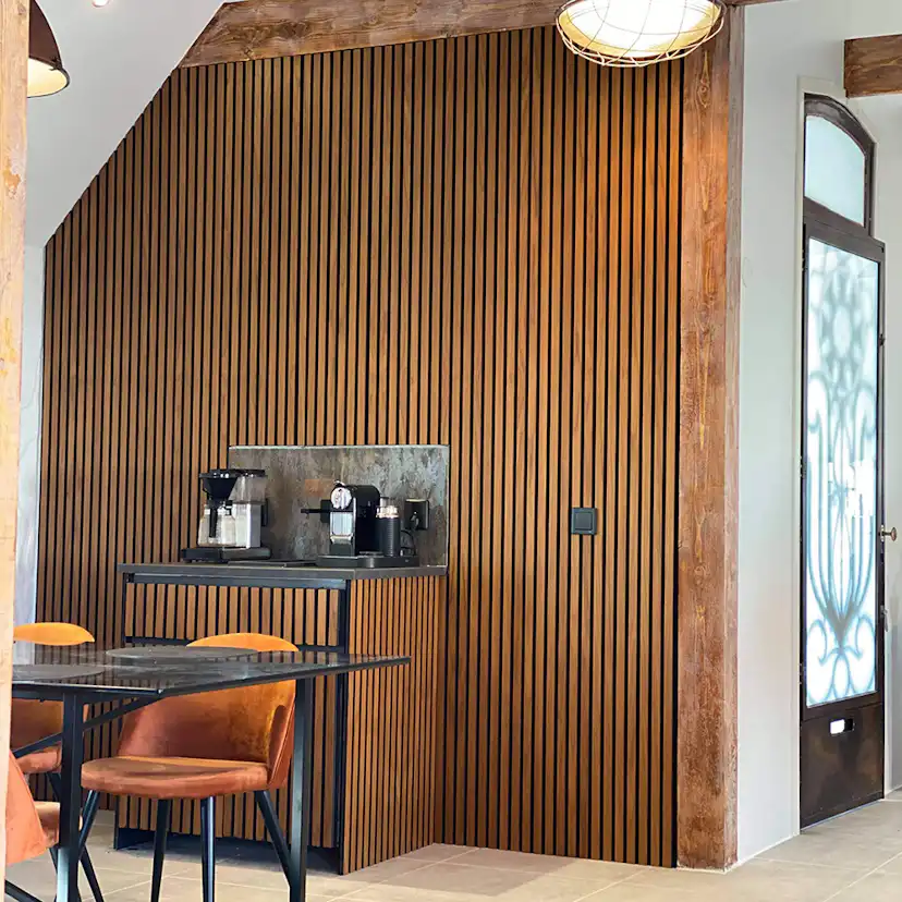 Akustikpanel Wood on wall Teak Oljad