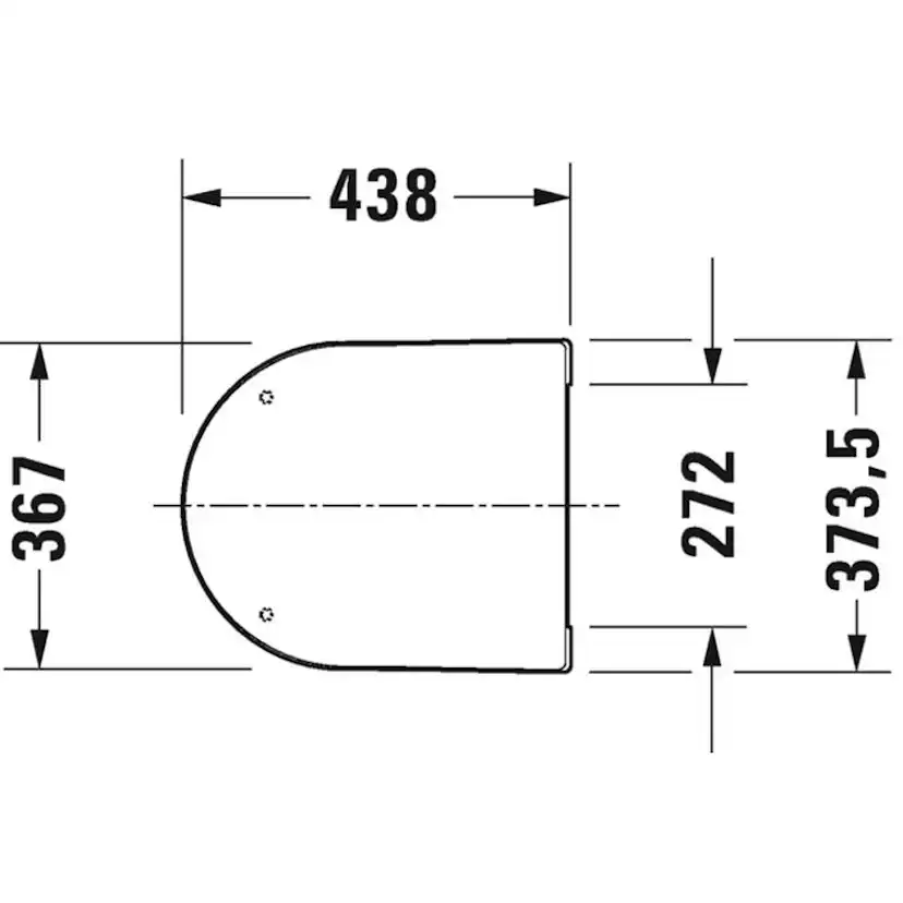 Toalettpaket Duravit ME by Starck med WC-fixtur och Spolplatta