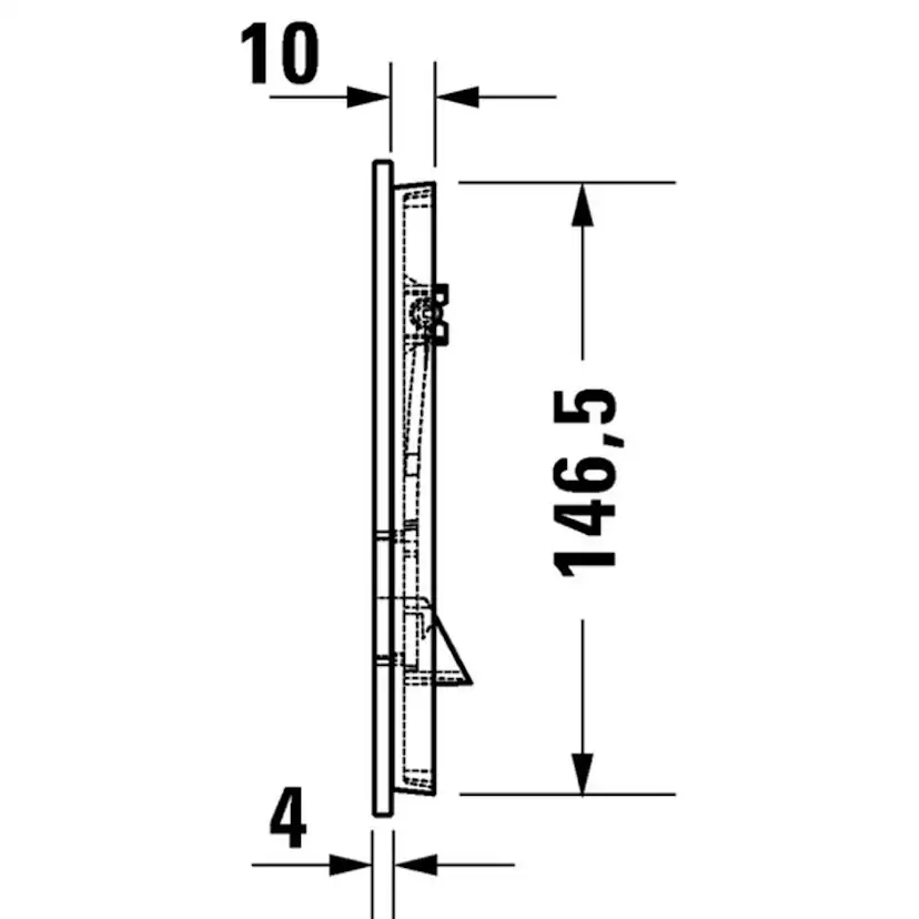 Toalettpaket Duravit ME by Starck med WC-fixtur och Spolplatta