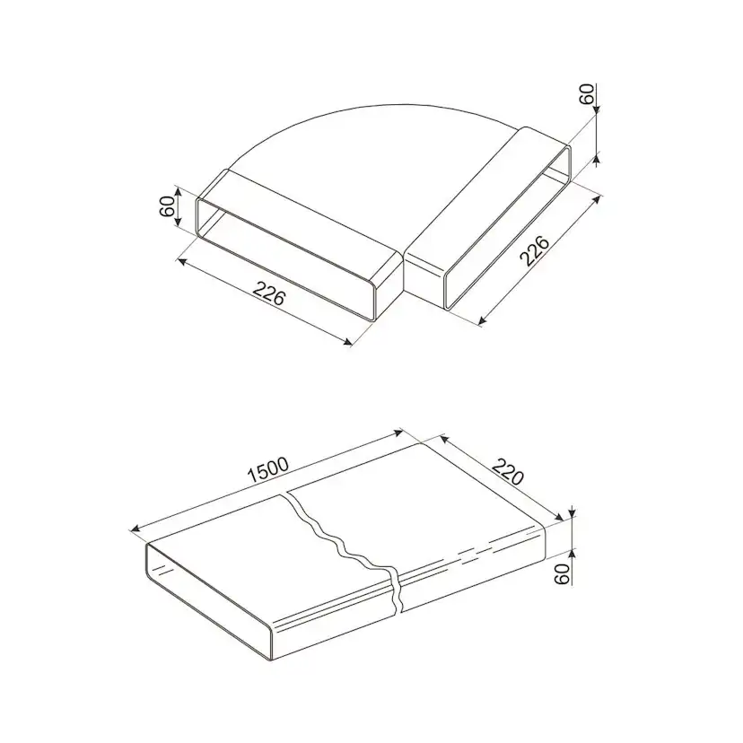 Kolfilter Smeg KITEHOBD4 till Köksfläkt