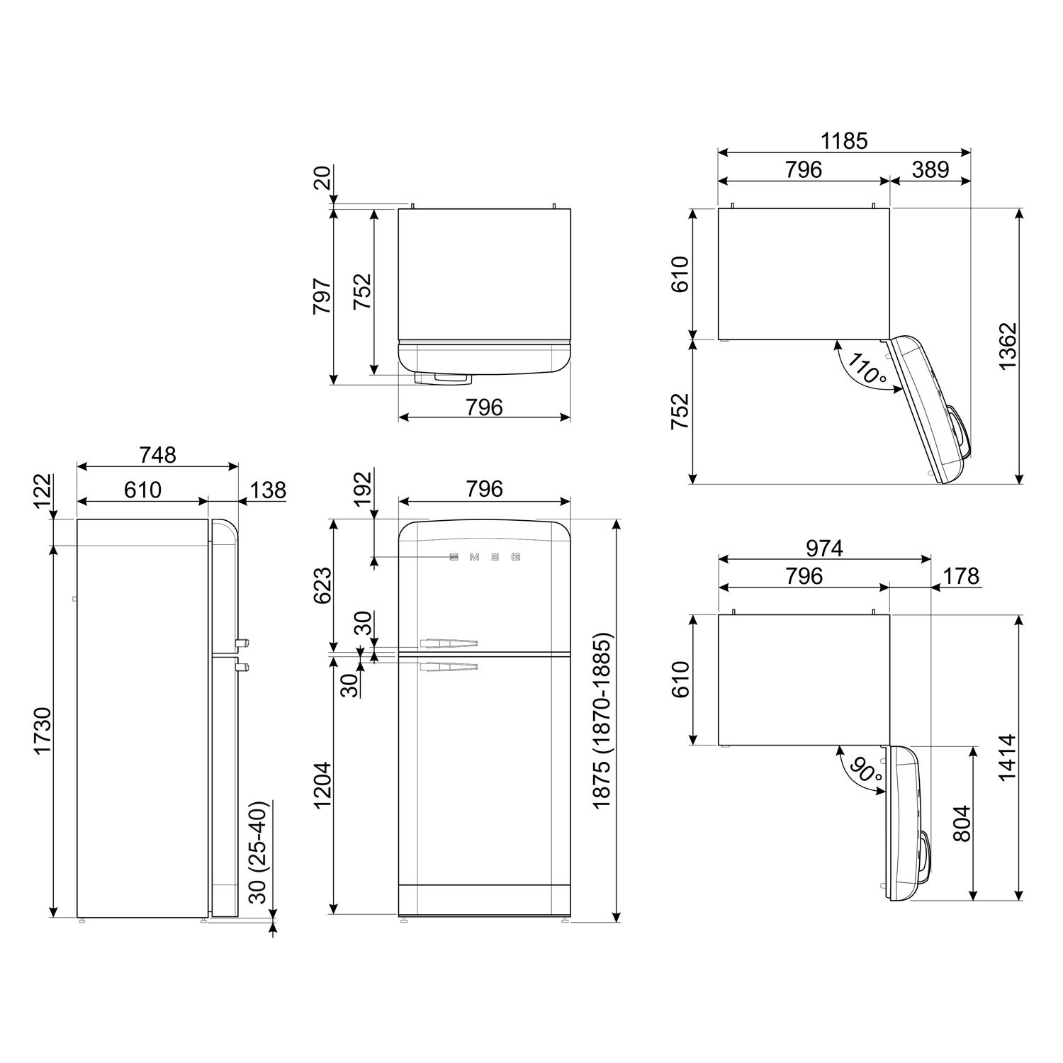 Kyl/Frys Smeg Retro FAB50