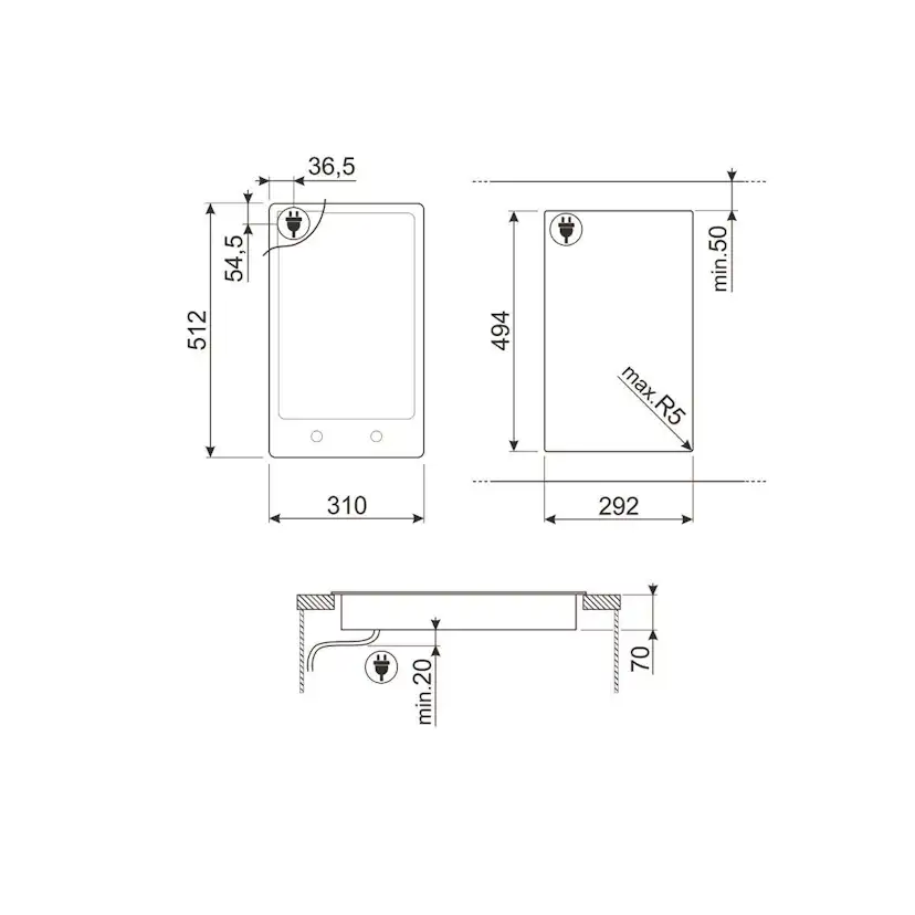 Induktionshäll Smeg Classic PGF32I-1