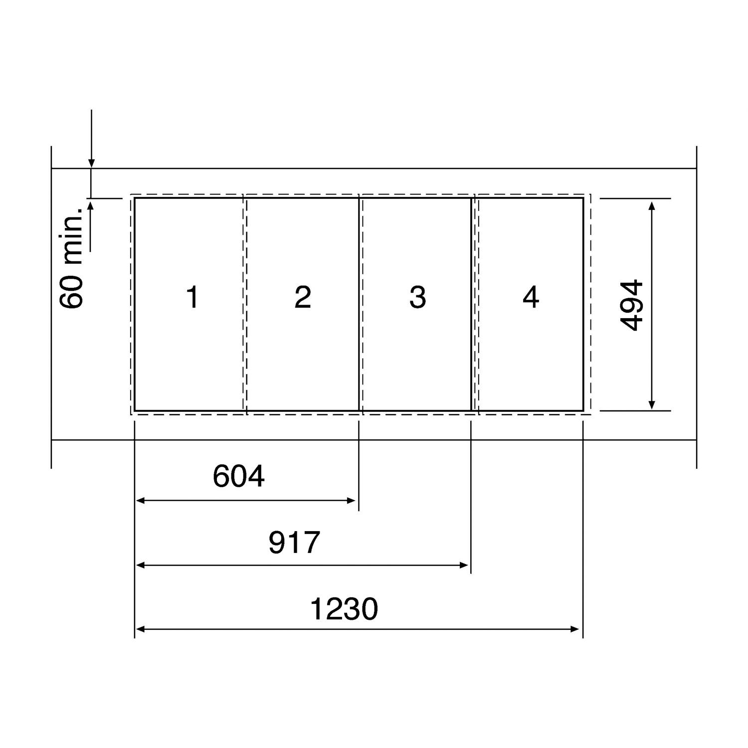 Sammanlänkningssats Smeg LGPGF-1 för Häll