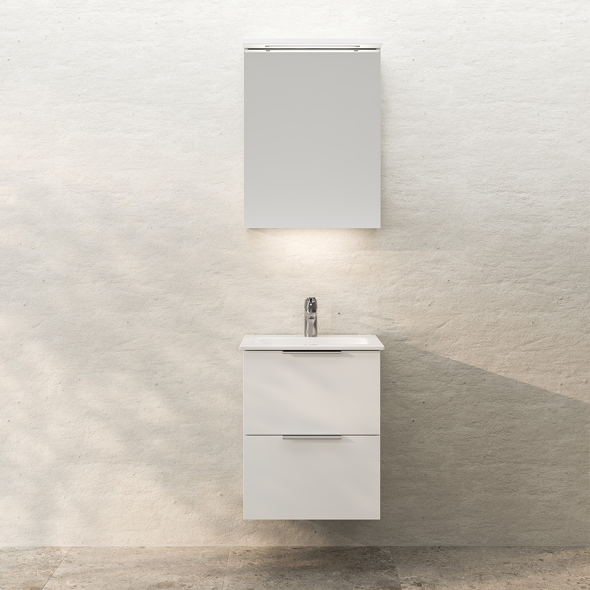 Tvättställsskåp Temal Astra med Tvättställ och 2 lådor