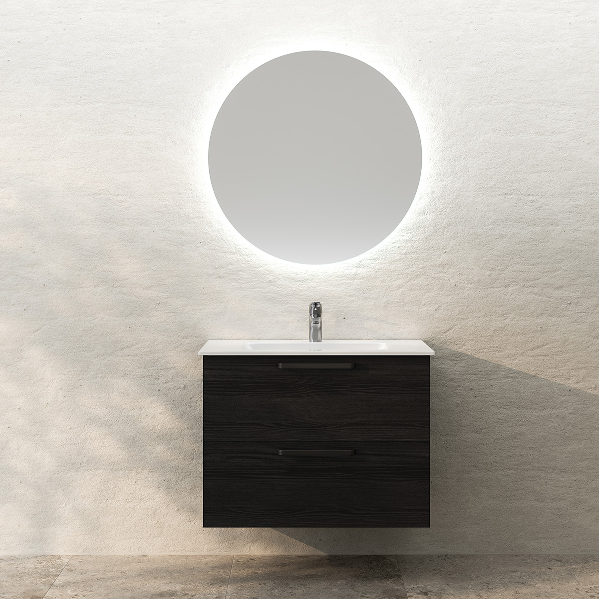 Tvättställsskåp Temal Astra med Tvättställ och 2 lådor