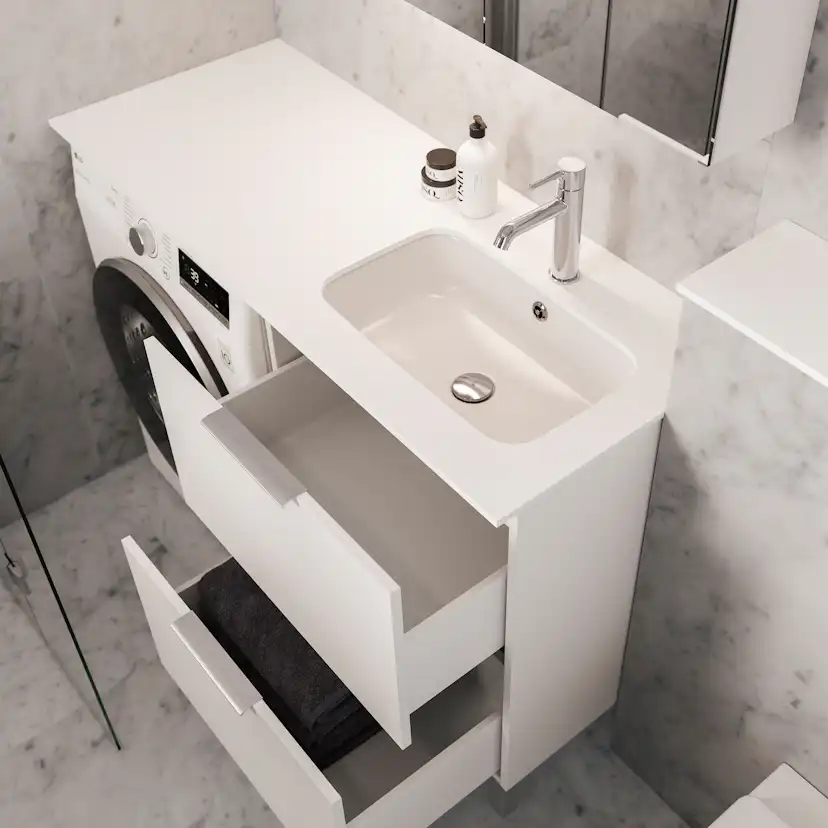 Tvättställsskåp Temal ILONA Set 6 för Tvättmaskin