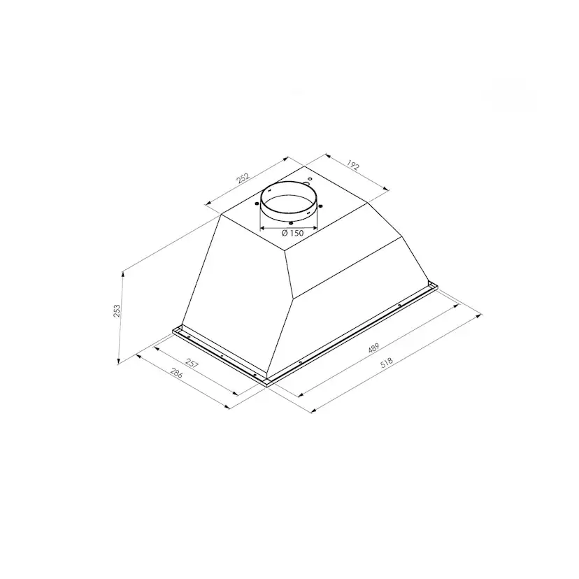 Köksfläkt Thermex TFM 452 52 cm Rostfri med Motor