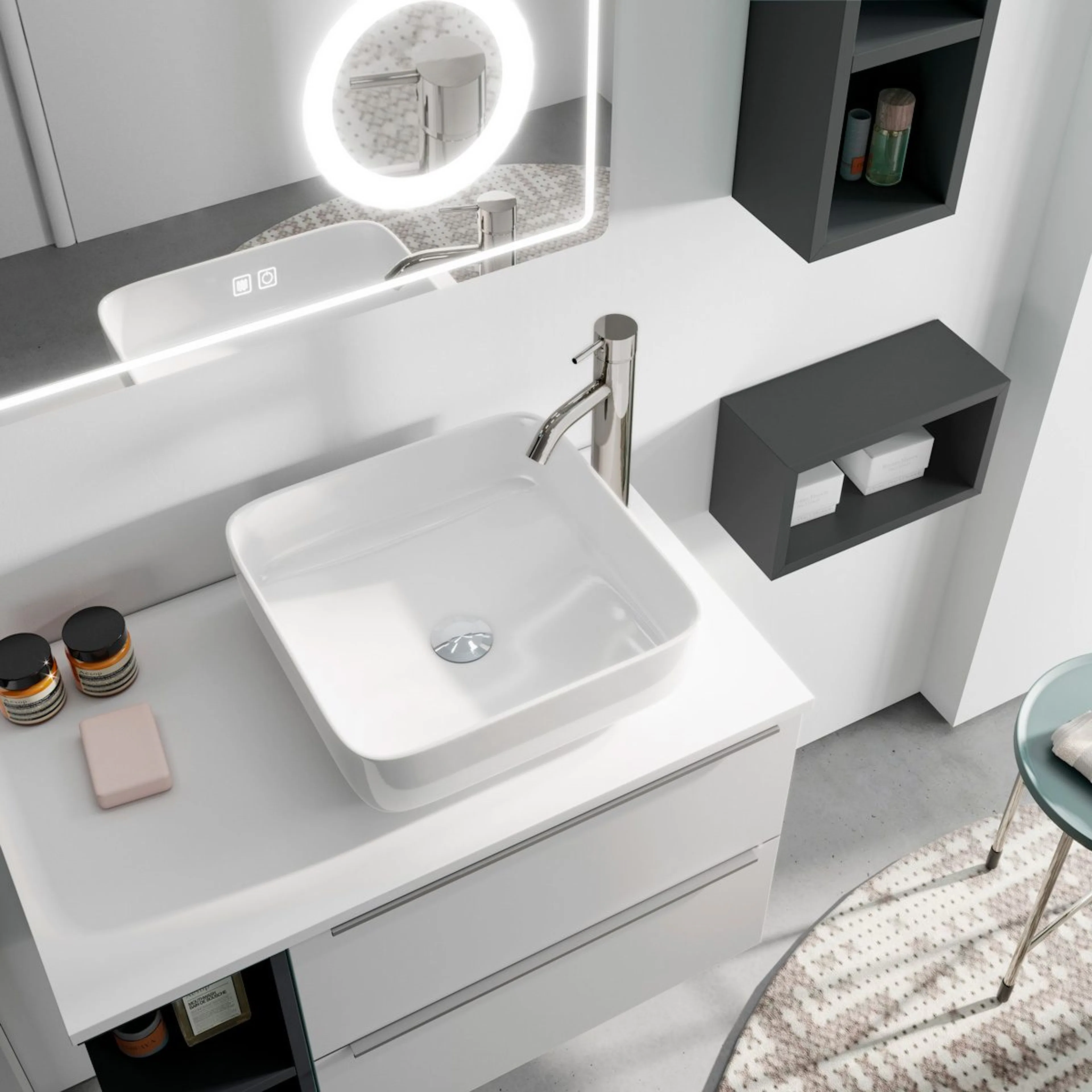 Tvättställ Tenfors Sei 390x390 mm