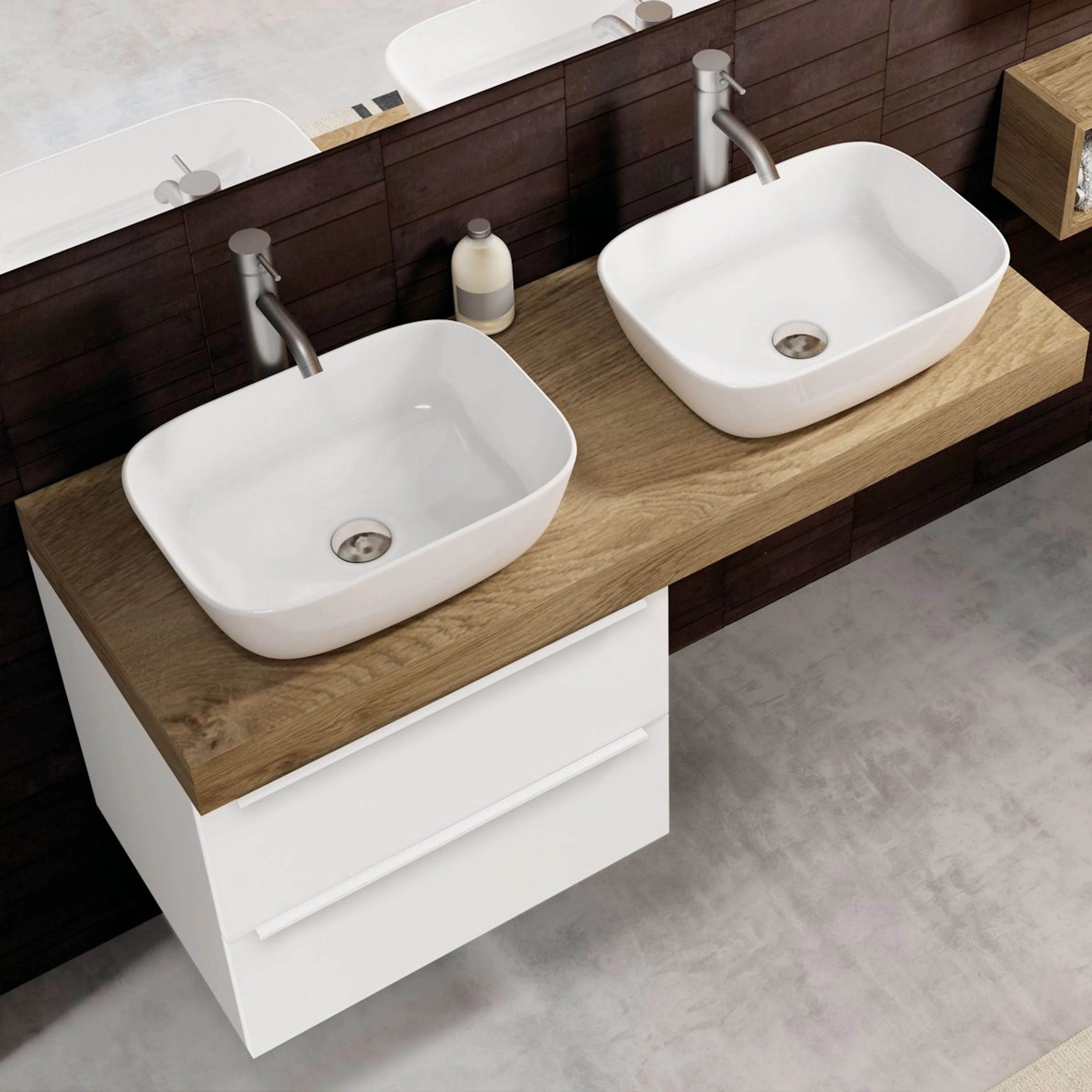 Tvättställ Tenfors Due 460x330 mm